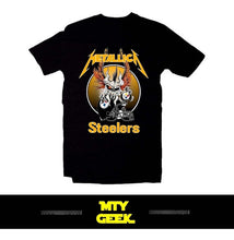 Load image into Gallery viewer, Playera Pittsburgh Steelers Acereros Nfl Metallica Americano