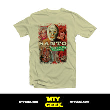 Load image into Gallery viewer, Playera El Santo La Hija De Frankenstein Plata Lucha Libre