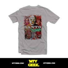 Load image into Gallery viewer, Playera El Santo La Hija De Frankenstein Plata Lucha Libre