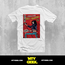 Load image into Gallery viewer, Playera Joey Ramone Spider Man The Ramones Comic Unisex
