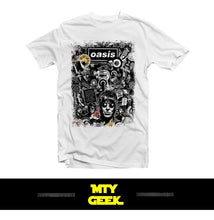 Load image into Gallery viewer, Playera Oasis - Mod. Collage Gallagher Britpop Retro Unisex
