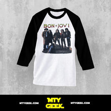Load image into Gallery viewer, Playera Bon Jovi Vintage Tour 80's 3/4 Unisex
