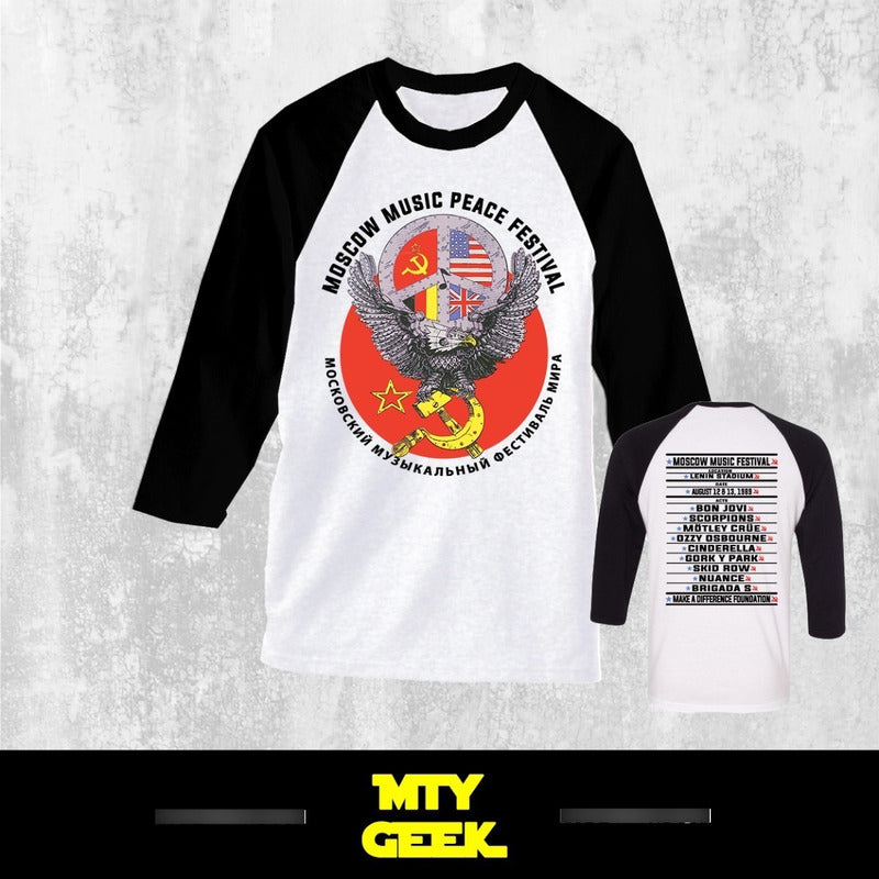 Playera Moscow Music Peace Festival Vintage Retro Unisex – Mty Geek