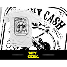 Load image into Gallery viewer, Playera Johnny Cash Mod. Man In Black Retro Vintage Unisex
