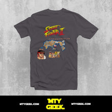Load image into Gallery viewer, Playera Street Fighter 2 Retro Game Ryu Ken Vintage Unisex
