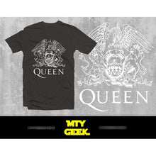 Load image into Gallery viewer, Playera Queen Mod. Logo Freddie Mercury Retro Vintage Unisex
