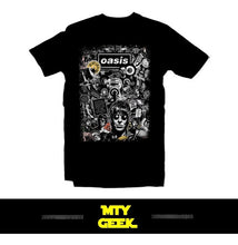Load image into Gallery viewer, Playera Oasis - Mod. Collage Gallagher Britpop Retro Unisex
