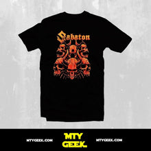 Load image into Gallery viewer, Playera Sabaton Mod. Wacken Tour Unisex Vintage

