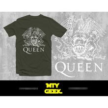 Load image into Gallery viewer, Playera Queen Mod. Logo Freddie Mercury Retro Vintage Unisex
