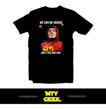 Load image into Gallery viewer, Playera El Chavo Del 8 David Bowie Neg Retro Vintage Unisex
