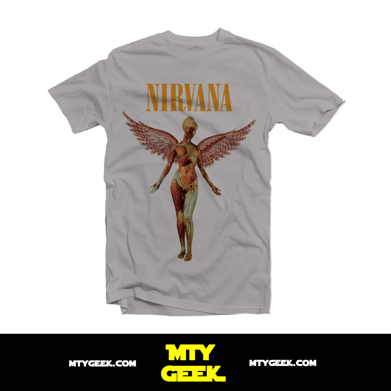 Playera Nirvana In Utero Kurt Cobain Grunge Retro Unisex, image size:1250x1250