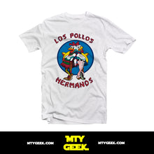 Load image into Gallery viewer, Playera Breaking Bad Los Pollos Hermanos Serie Retro Unisex
